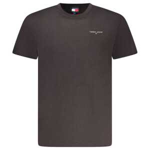 Tommy Hilfiger Black Cotton Men T-Shirt