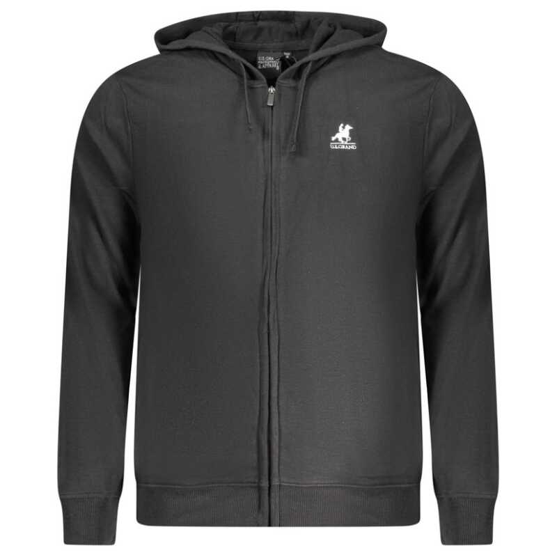 U.S. Grand Polo Black Cotton Sweater, theFeinheit