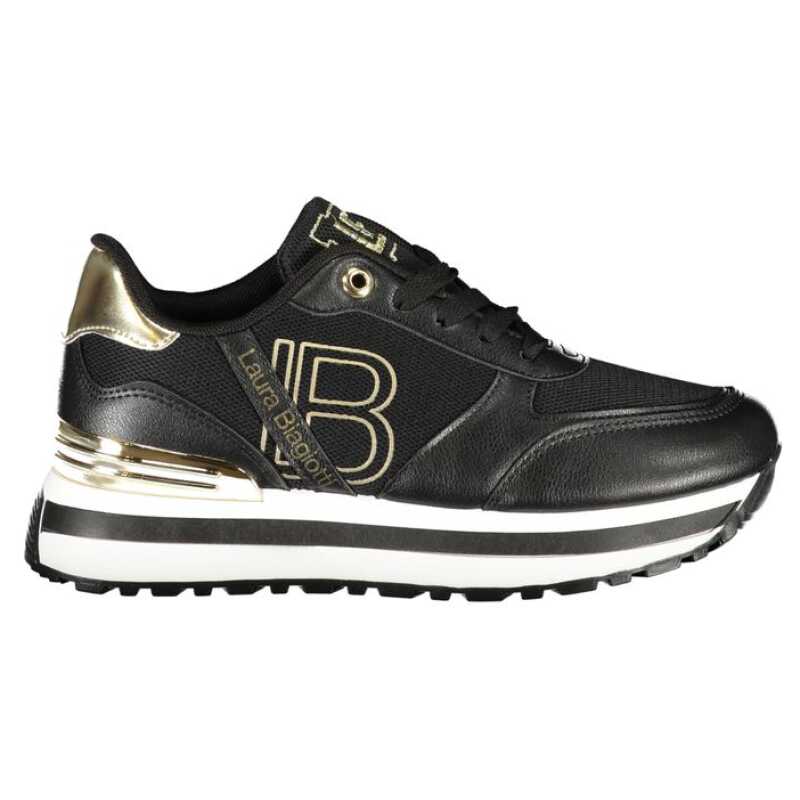 Laura Biagiotti Black Polyester Women Sneaker, theFeinheit