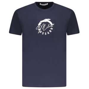 Trussardi Blue Cotton Men T-Shirt