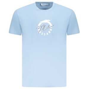 Trussardi Light Blue Cotton Men T-Shirt