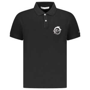 Trussardi Black Cotton Men Polo Shirt