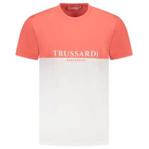 Trussardi Pink Cotton Men T-Shirt