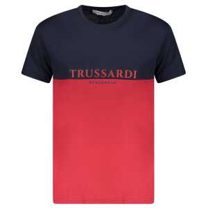 Trussardi Red Cotton Men T-Shirt
