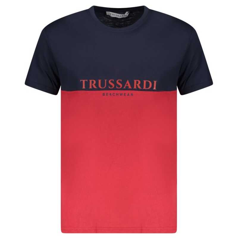 Trussardi Red Cotton Men T-Shirt, theFeinheit
