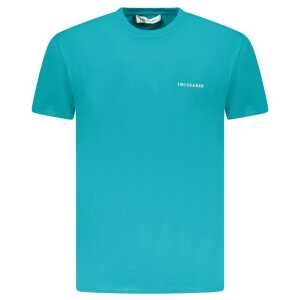 Trussardi Light Blue Cotton Men T-Shirt