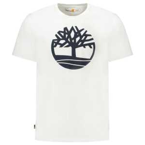 Timberland White Cotton Men T-Shirt