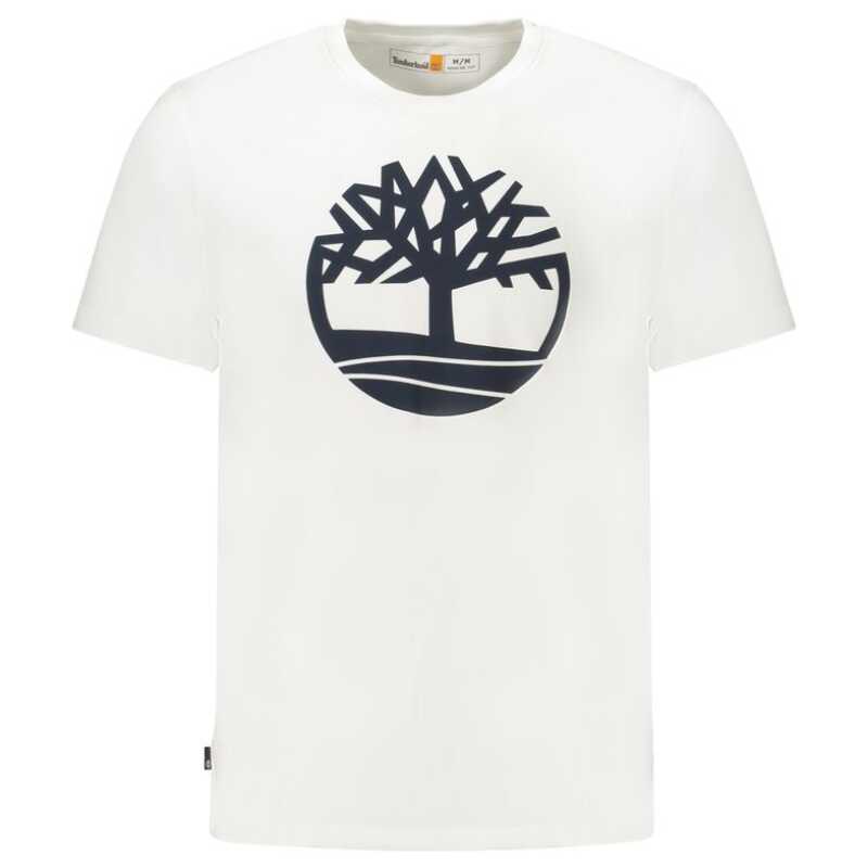 Timberland White Cotton Men T-Shirt, theFeinheit