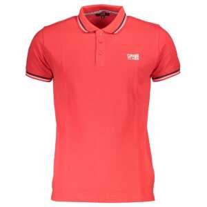 Cavalli Class Red Cotton Men Polo Shirt
