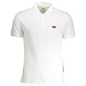 Levi's White Cotton Men Polo