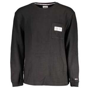 Tommy Hilfiger Black Cotton Men Sweater