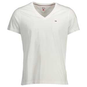 Tommy Hilfiger White Cotton Men T-Shirt