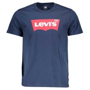 Levi's Blue Cotton Men T-Shirt