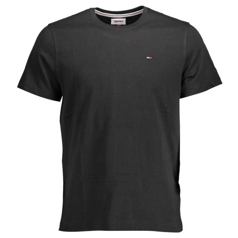 Tommy Hilfiger Black Organic Cotton Men T-Shirt, theFeinheit