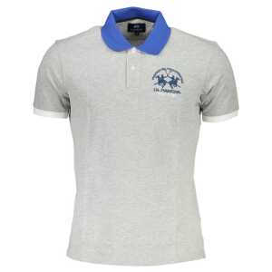 La Martina Brown Cotton Men Polo Shirt