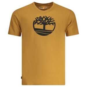 Timberland Brown Cotton Men T-Shirt