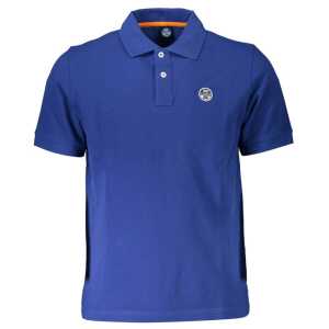 North Sails Blue Cotton Men Polo Shirt