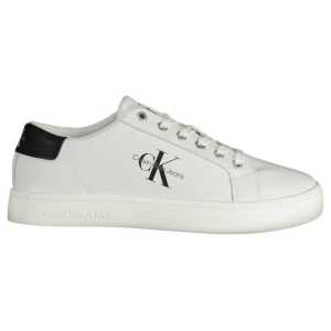 Calvin Klein White Recycled Polyester Men Sneaker