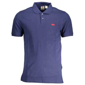 Levi's Blue Cotton Men Polo Shirt