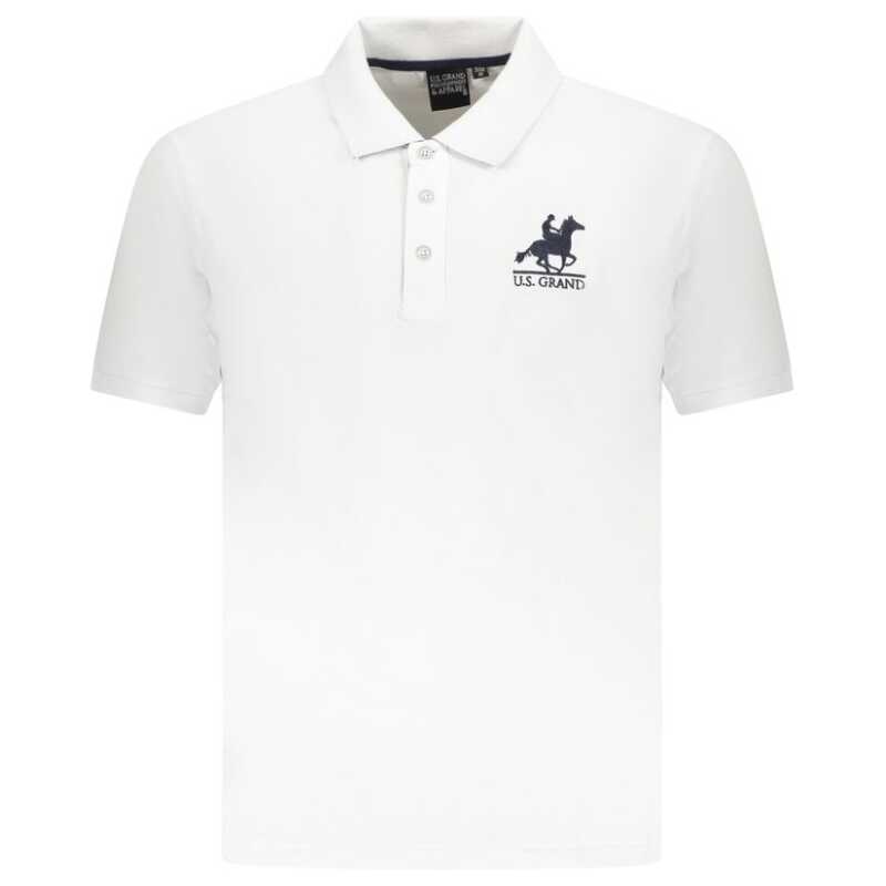 U.S. Grand Polo White Cotton Men Polo Shirt, theFeinheit
