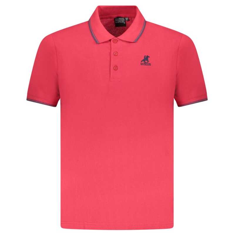 U.S. Grand Polo Red Cotton Men Polo Shirt, theFeinheit