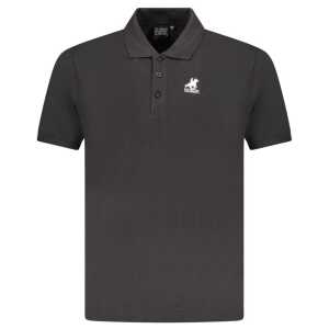 U.S. Grand Polo Black Cotton Men Polo Shirt