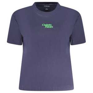 Calvin Klein Blue Cotton Women T-Shirt