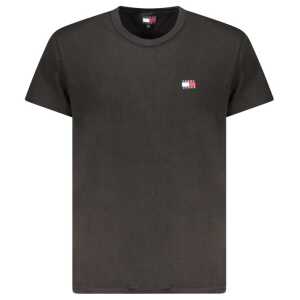 Tommy Hilfiger Black Cotton Men T-Shirt