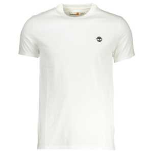 Timberland White Cotton Men T-Shirt