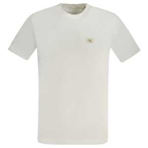 Calvin Klein White Cotton Men T-Shirt