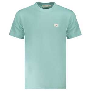 Calvin Klein Light Blue Cotton Men T-Shirt