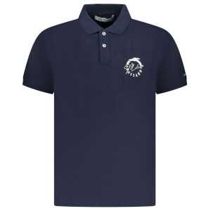Trussardi Blue Cotton Men Polo Shirt