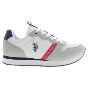 U.S. POLO ASSN. White Polyester Men Sneaker