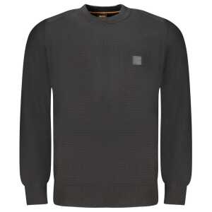 Hugo Boss Black Cotton Men Sweater