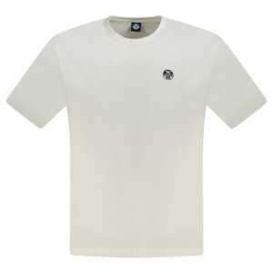 North Sails White Cotton Men T-Shirt