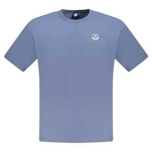 North Sails Blue Cotton Men T-Shirt