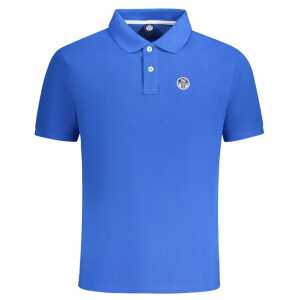 North Sails Blue Cotton Men Polo Shirt