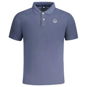 North Sails Blue Cotton Men Polo Shirt