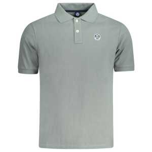 North Sails Green Cotton Men Polo Shirt