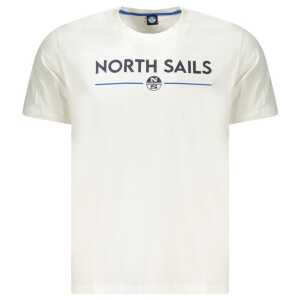 North Sails White Cotton Men T-Shirt