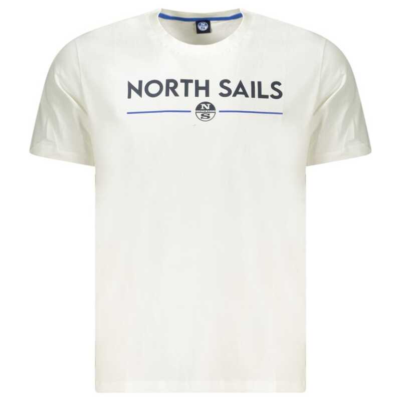 North Sails White Cotton Men T-Shirt, theFeinheit