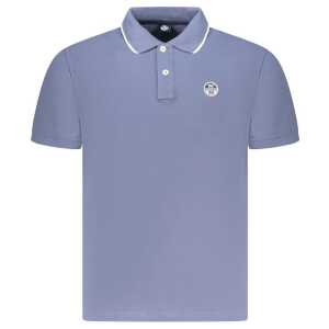 North Sails Blue Cotton Men Polo Shirt
