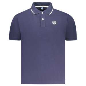 North Sails Blue Cotton Men Polo Shirt