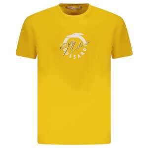 Trussardi Yellow Cotton Men T-Shirt