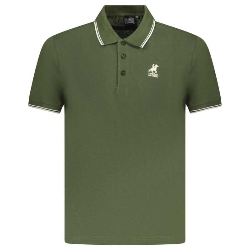 U.S. Grand Polo Green Cotton Men Polo Shirt, theFeinheit