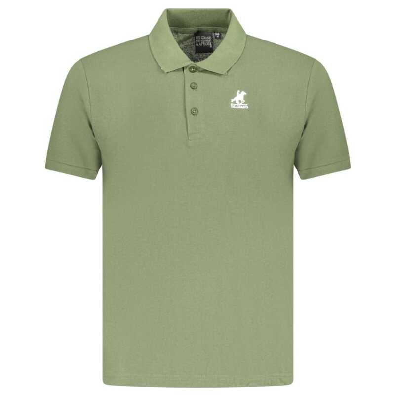 U.S. Grand Polo Green Cotton Men Polo Shirt, theFeinheit