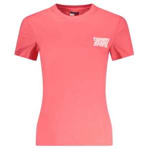 Tommy Hilfiger Pink Cotton Women T-Shirt