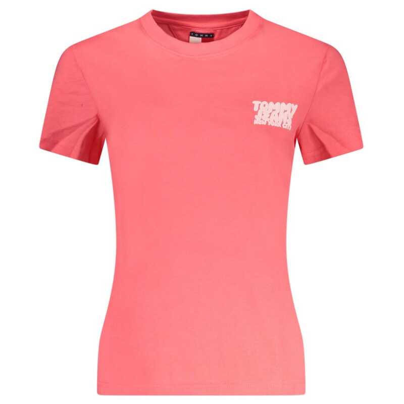 Tommy Hilfiger Pink Cotton Women T-Shirt, theFeinheit