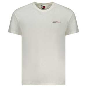 Tommy Hilfiger White Cotton Men T-Shirt