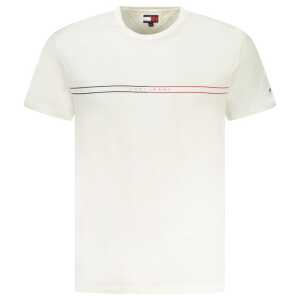 Tommy Hilfiger White Cotton Men T-Shirt